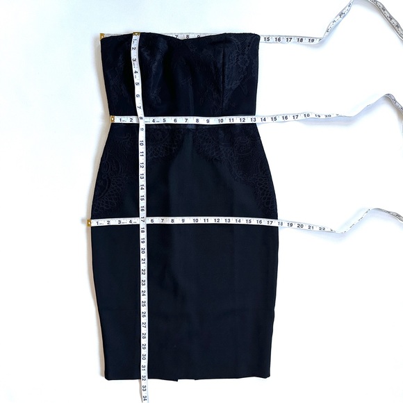LULUS READY TO WOW BLACK LACE STRAPLESS BODYCON LBD MINI DRESS. SzS - Picture 8 of 12